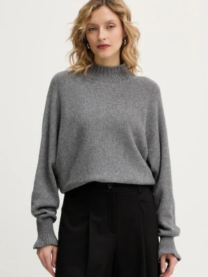 Twinset sweter z dodatkiem wełny damski kolor szary lekki 252TT3353