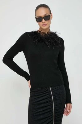 Twinset sweter z domieszką kaszmiru kolor czarny lekki