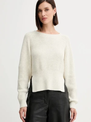Twinset sweter z domieszką wełny damski kolor beżowy 252AP3240