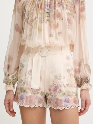Twinset szorty damskie lniane