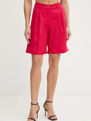 Twinset szorty damskie z lnem