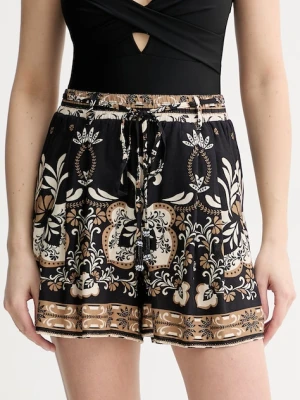 Twinset szorty damskie z lnem