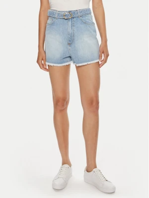 TWINSET Szorty jeansowe 241TT2392 Niebieski Straight Fit