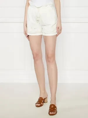 TWINSET Szorty | Loose fit | z dodatkiem lnu