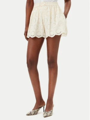 TWINSET Szorty materiałowe 251TT2363 Écru Loose Fit