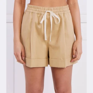 TWINSET Szorty | Regular Fit | z dodatkiem lnu