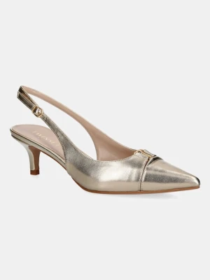 Twinset szpilki skórzane