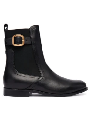 TWINSET Sztyblety Tronchetto 252TCP120 Czarny