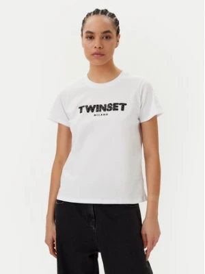 TWINSET T-Shirt 251TP2070 Biały Regular Fit