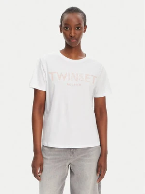 TWINSET T-Shirt 251TT2042 Biały Regular Fit