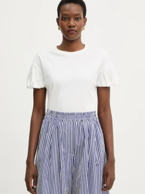 Twinset t-shirt bawełniany biały