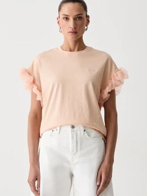 Twinset T-shirt damski pomarańczowy