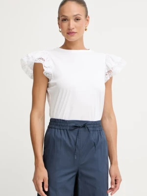 Twinset T-shirt damski bawełniany biały