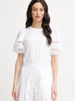 Twinset T-shirt damski bawełniany biały
