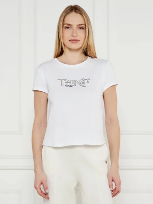 TWINSET T-shirt | Regular Fit biały