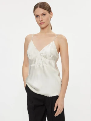 TWINSET Top 232TT2061 Écru Slim Fit Kremowy