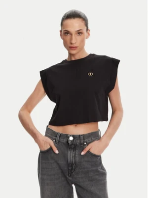 TWINSET Top 251TT2043 Czarny Regular Fit