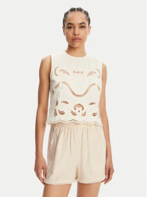 TWINSET Top 251TT2165 Beżowy Loose Fit