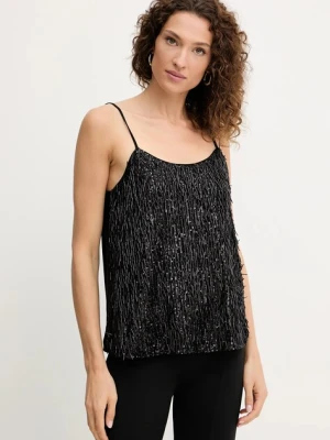 Twinset top damska kolor czarny z aplikacją 252TP2371