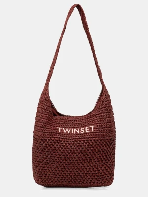 Twinset torba plażowa damska pleciona