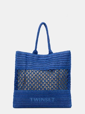 Twinset torba plażowa damska pleciona