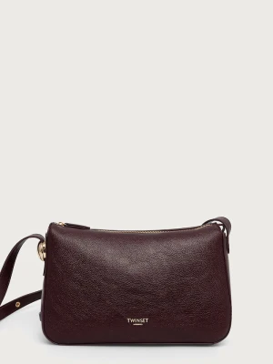 Twinset torebka crossbody damska z imitacji skóry bordowy