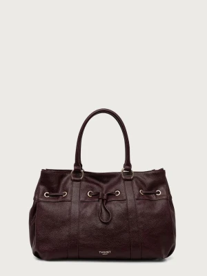 Twinset torebka hobo damska bordowy