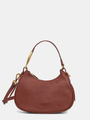 Twinset torebka hobo damska skórzana czerwony