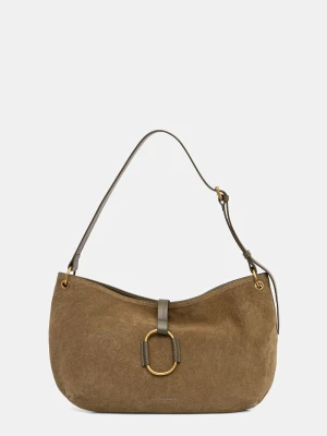 Twinset torebka hobo damska zamszowa zielony