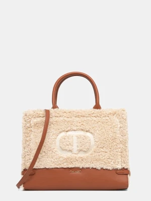 Twinset torebka kolor beżowy 252TB7330