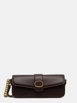 Twinset torebka skórzana kolor brązowy 252TD836A
