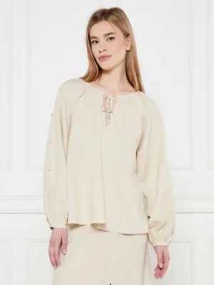 Twinset U&B Lniana bluzka | Loose fit