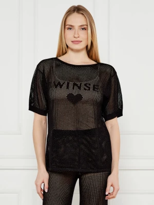 Twinset U&B T-shirt | Loose fit czarny
