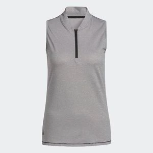 Two-Color Ottoman Sleeveless Golf Polo Shirt Adidas