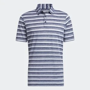 Two-Color Striped Golf Polo Shirt Adidas
