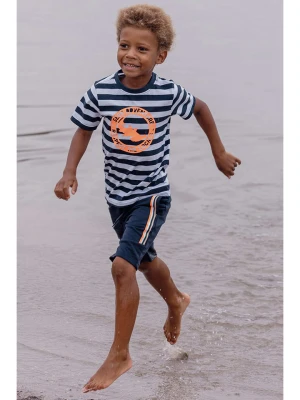 Tygo & Vito Koszulka "Dennis" w kolorze biało-granatowym rozmiar: 110/116