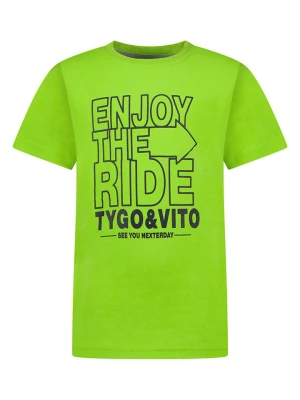 Tygo & Vito Koszulka "Enjoy the Ride" w kolorze zielonym rozmiar: 134/140