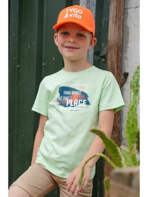 Tygo & Vito Koszulka "Jaimy" w kolorze zielonym rozmiar: 134/140