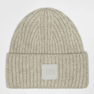 U CHUNKY RIB BEANIE light grey, markiUGG, Czapki beanie, w kolorze beż, rozmiar: