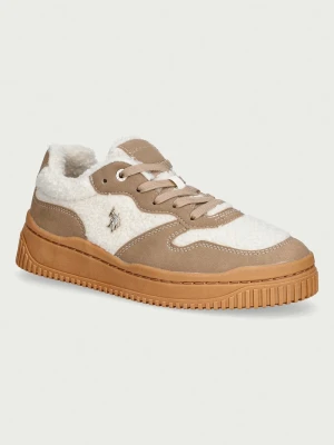 U.S. Polo Assn. AMBER001A sneakersy damskie beżowy