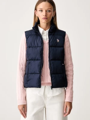 U.S. Polo Assn. bezrękawnik damski LIGHTWEIGHT PUFFER GILET granatowy