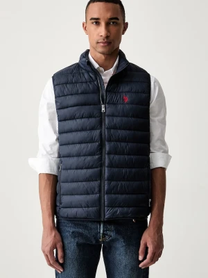 U.S. Polo Assn. bezrękawnik męski Bound Quilted Gilet granatowy