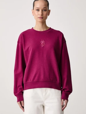 U.S. Polo Assn. bluza damska z bawełną Large Tonal DHM LB różowy