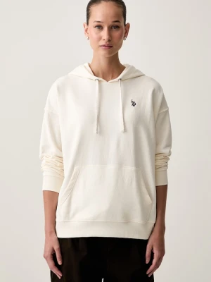 U.S. Polo Assn. bluza z kapturem damska z bawełną DHM LB beżowy