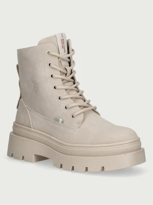 U.S. Polo Assn. botki damskie SHONA004 beżowy