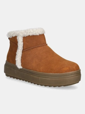 U.S. Polo Assn. botki ICY006 kolor brązowy na platformie lekko ocieplone ICY006W/EH1