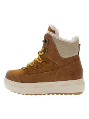 U.S. Polo Assn. Botki w kolorze jasnobrązowym rozmiar: 39
