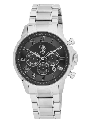 U.S. Polo Assn. Chronograf w kolorze srebrno-czarnym rozmiar: onesize
