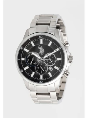 U.S. Polo Assn. Chronograf w kolorze srebrno-czarnym rozmiar: onesize
