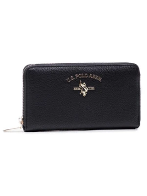 U.S. Polo Assn. Duży Portfel Damski Stanford L Zip Wallet BEUSS5184WVP000 Czarny